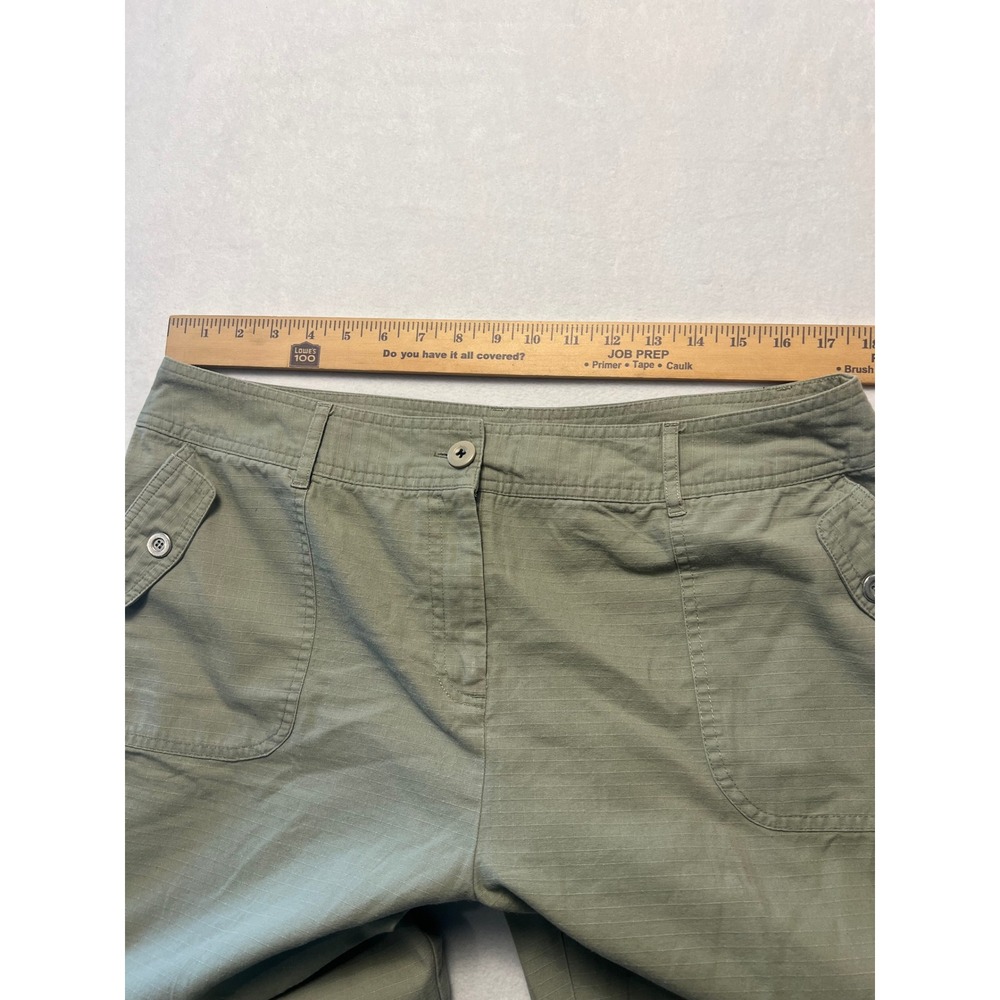 Studio Works Wm 18 Crop Pants Utility Gorpcore Olive Green Ripstop Cotton Hiking - Picture 5 of 8